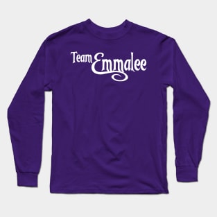 Team Emmalee logo in White Long Sleeve T-Shirt